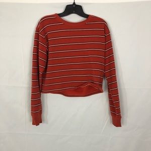 Orange Striped Sweater
